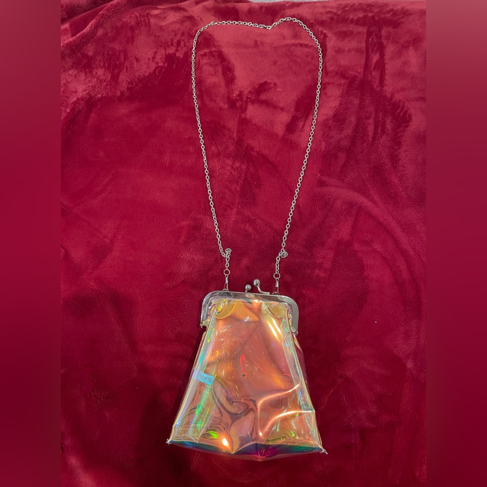 Dolls kill  iridescent clear crossbody purse - Picture 4 of 4